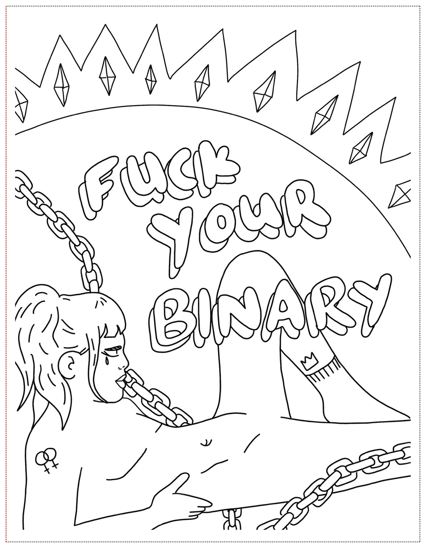 Soft Boys, Trans-Masculine Coloring Book (Digital Download)