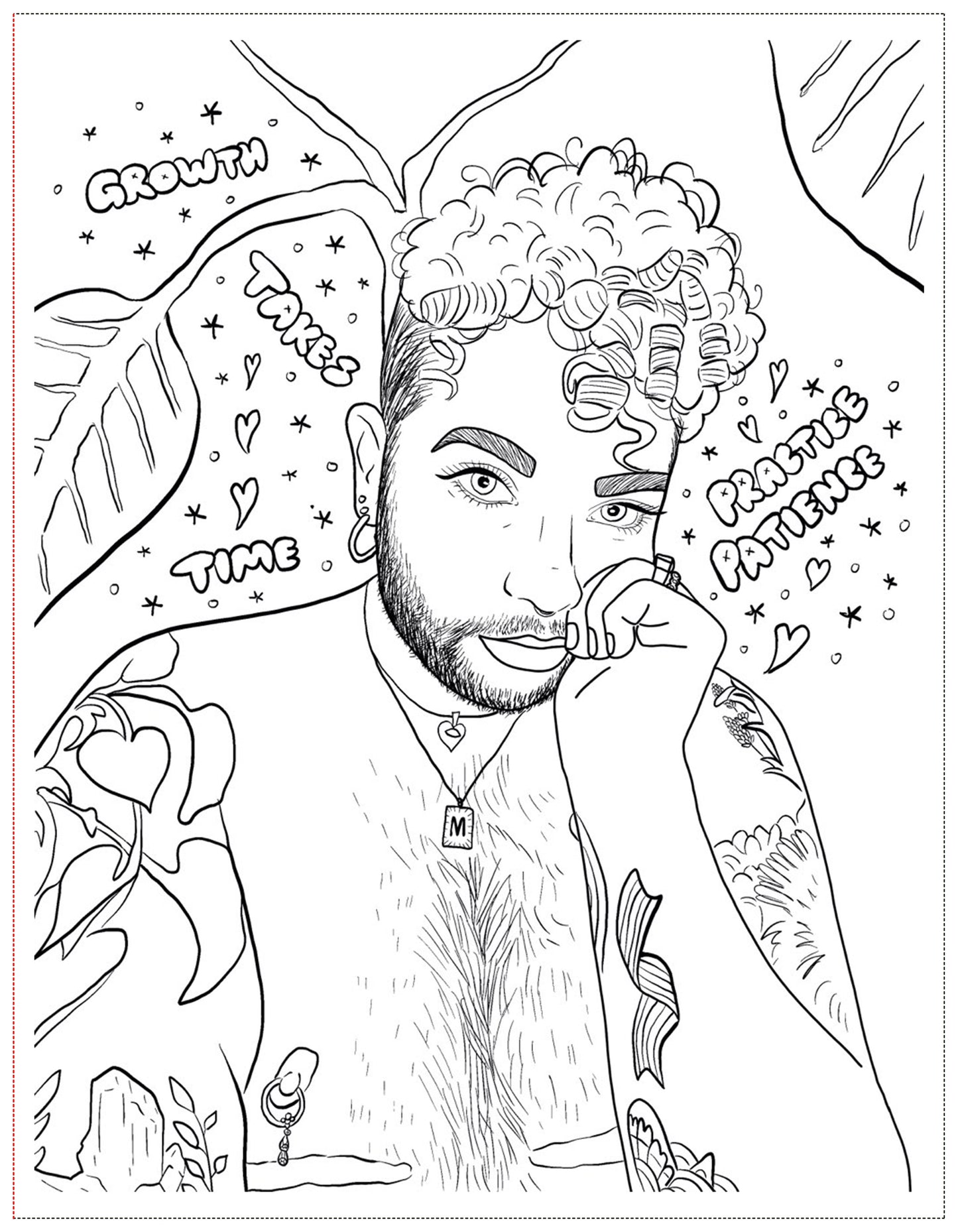 Soft Boys, Trans-Masculine Coloring Book (Digital Download)