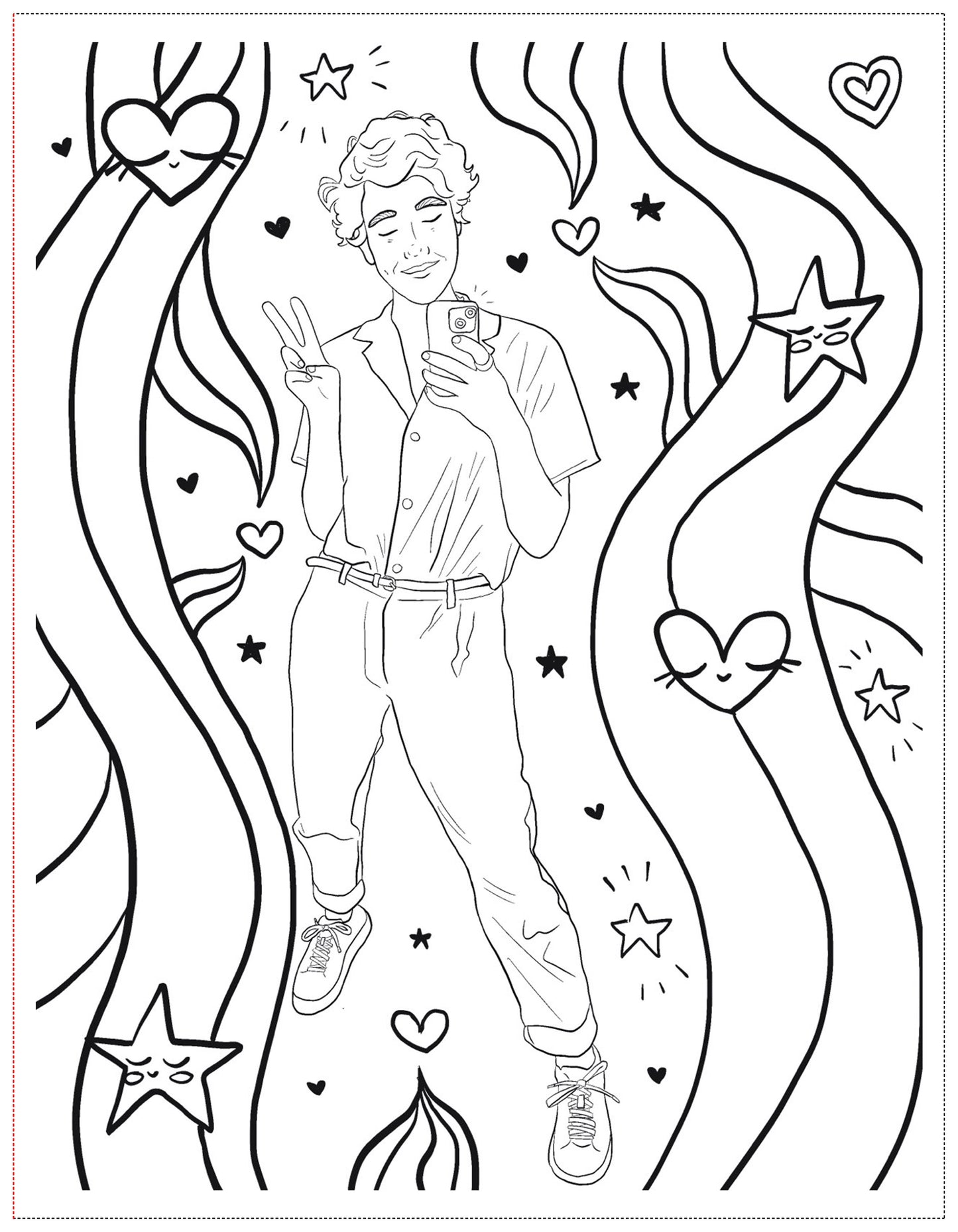 Soft Boys, Trans-Masculine Coloring Book (Digital Download)