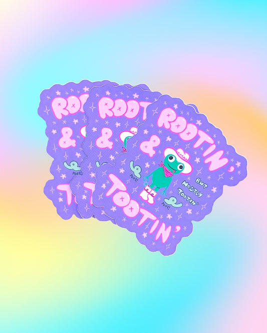 Rootin' & Tootin' Sticker