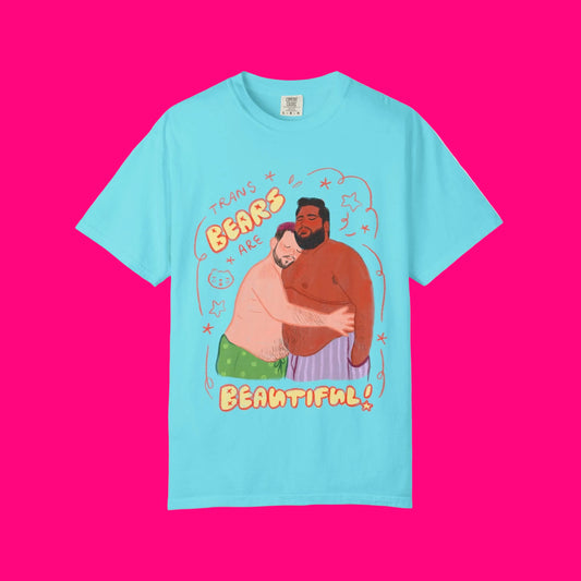 "Trans Bears are Beautiful!" LGBTQ+ Pride Summer T-Shirt