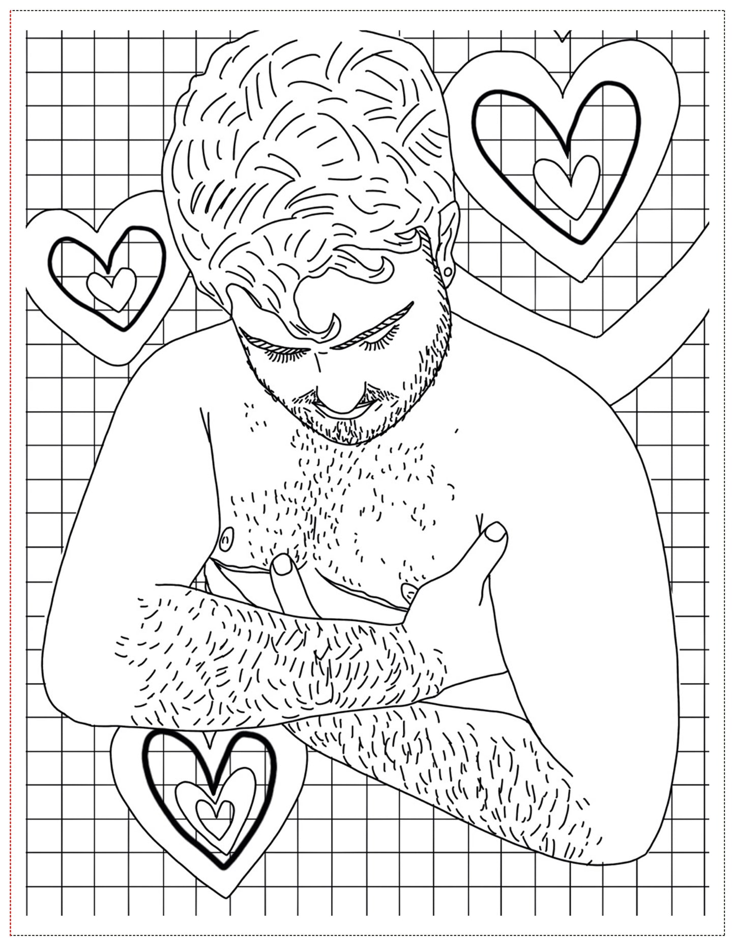 Soft Boys, Trans-Masculine Coloring Book (Digital Download)