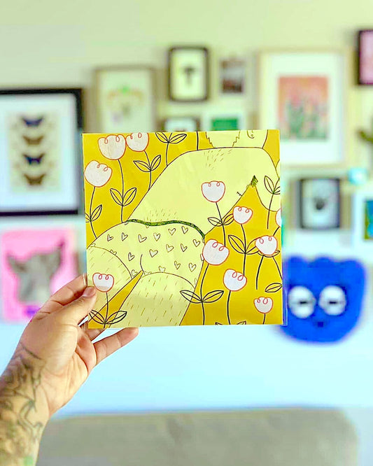 Trans-Masc in Tulips 8x8" Print