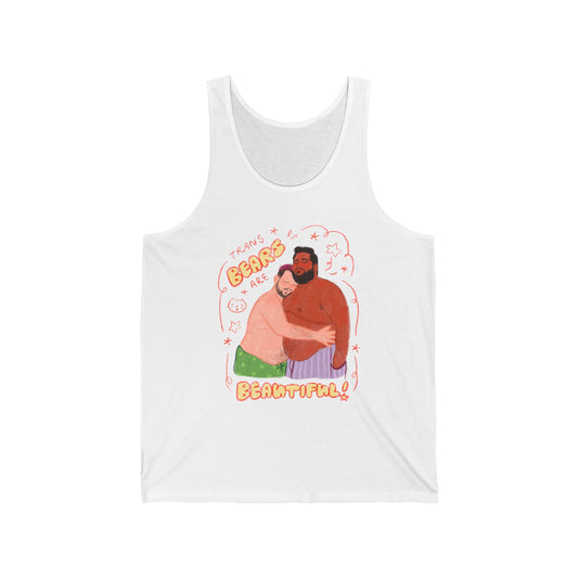 "Trans Bears are Beautiful!" LGBTQ+ Pride Tank Top