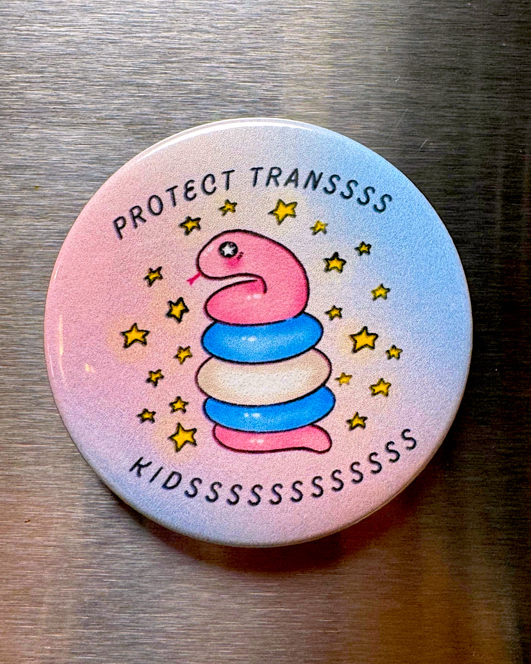 Trans Snake Pin / Magnet