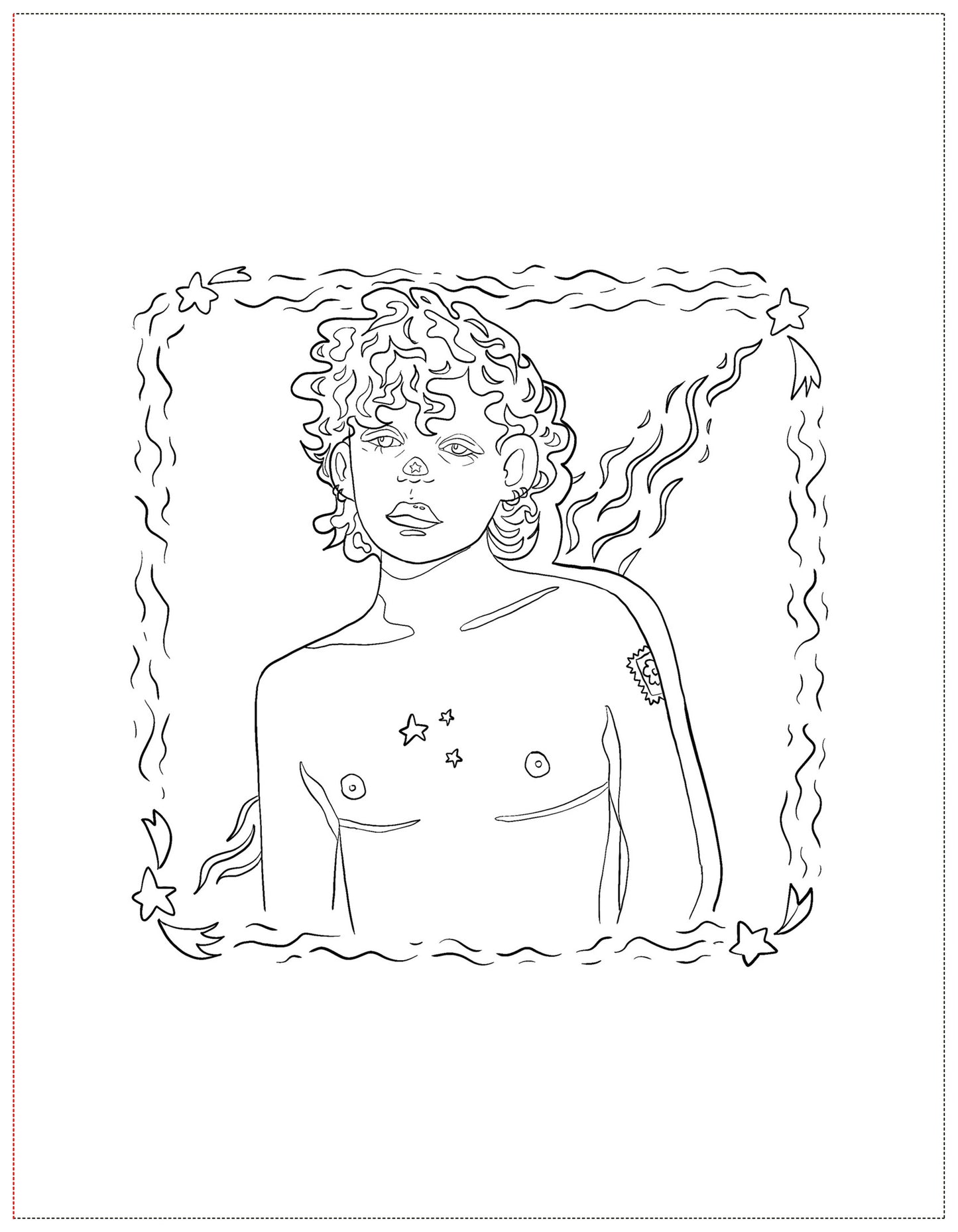 Soft Boys, Trans-Masculine Coloring Book (Digital Download)
