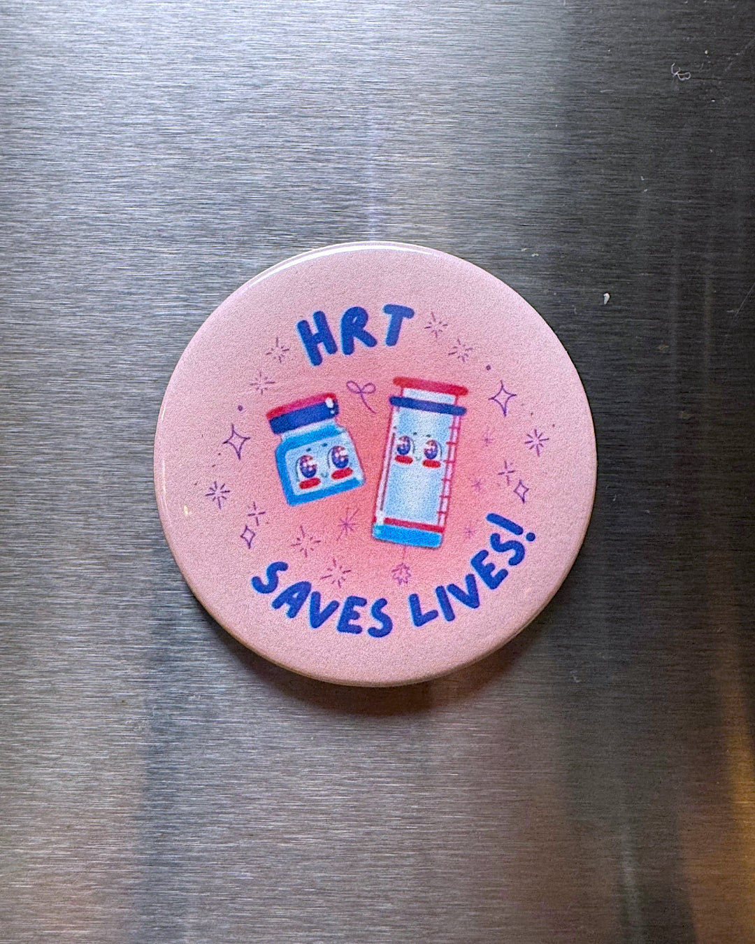 HRT Saves Lives Pin or Magnet