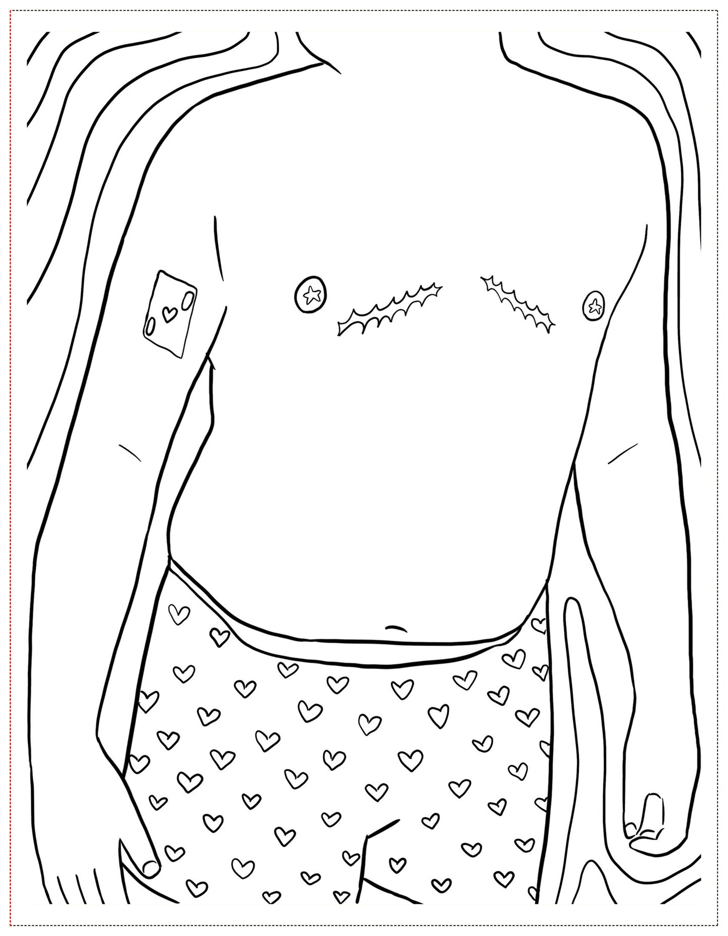 Soft Boys, Trans-Masculine Coloring Book (Digital Download)