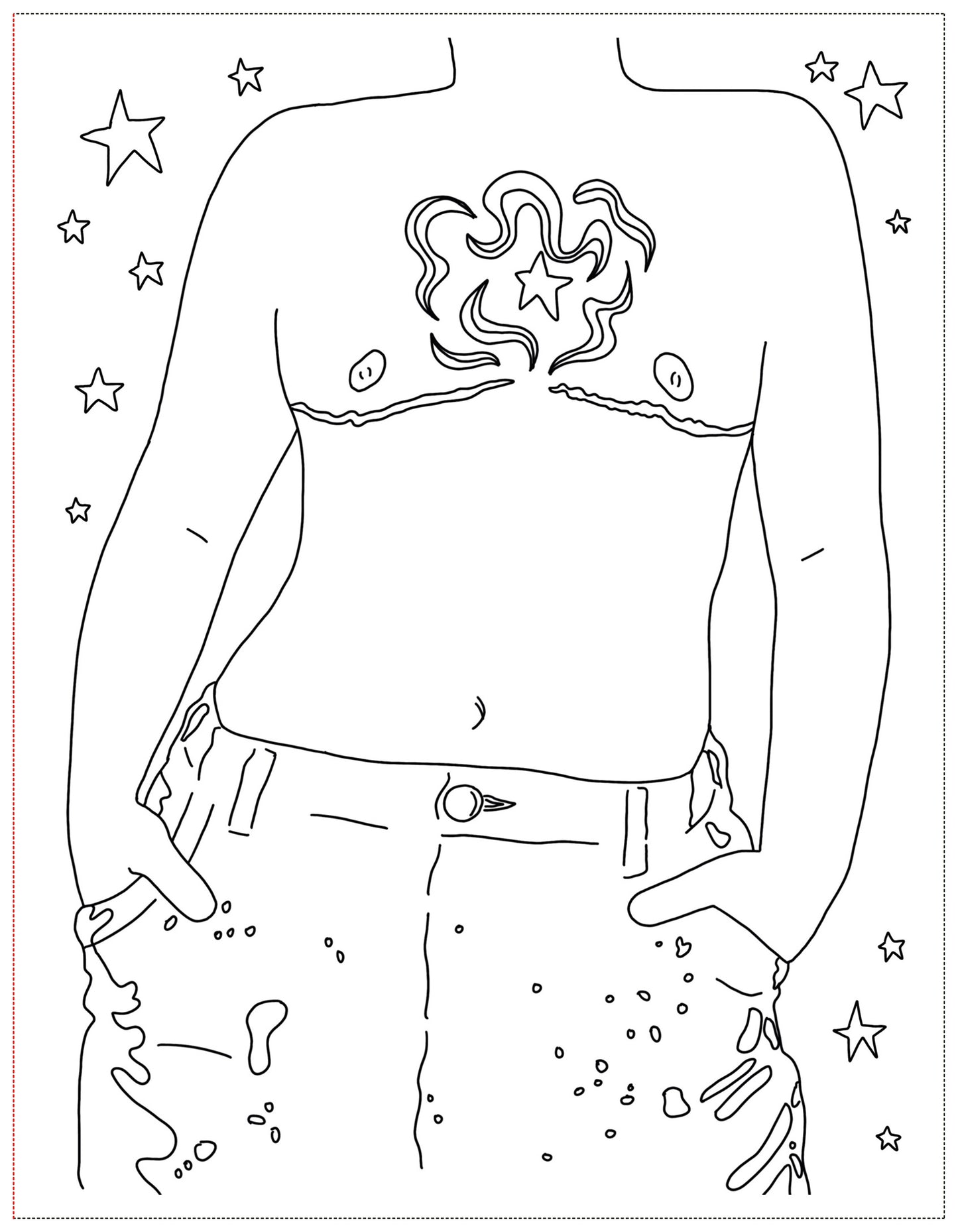 Soft Boys, Trans-Masculine Coloring Book (Digital Download)