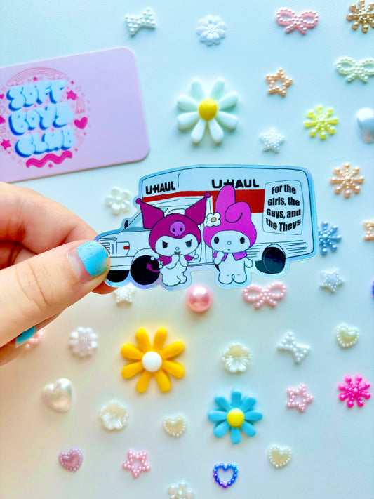 My Melody & Kuromi UHaul Sticker