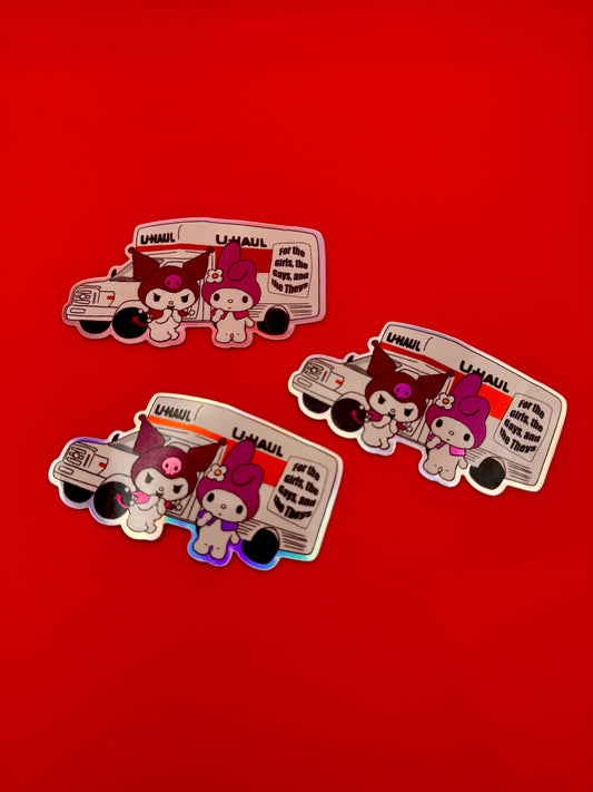 My Melody & Kuromi UHaul Sticker