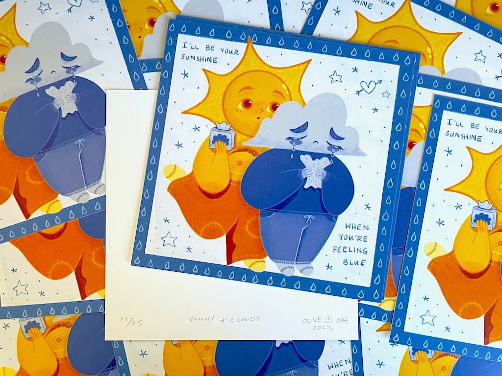 Sunny & Cloudy (Prints & Cards)