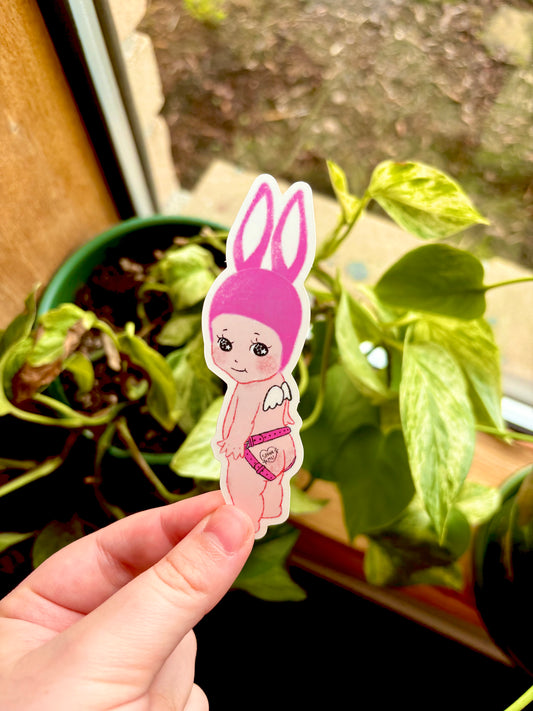 Kinky Pink Softie Angel Sticker