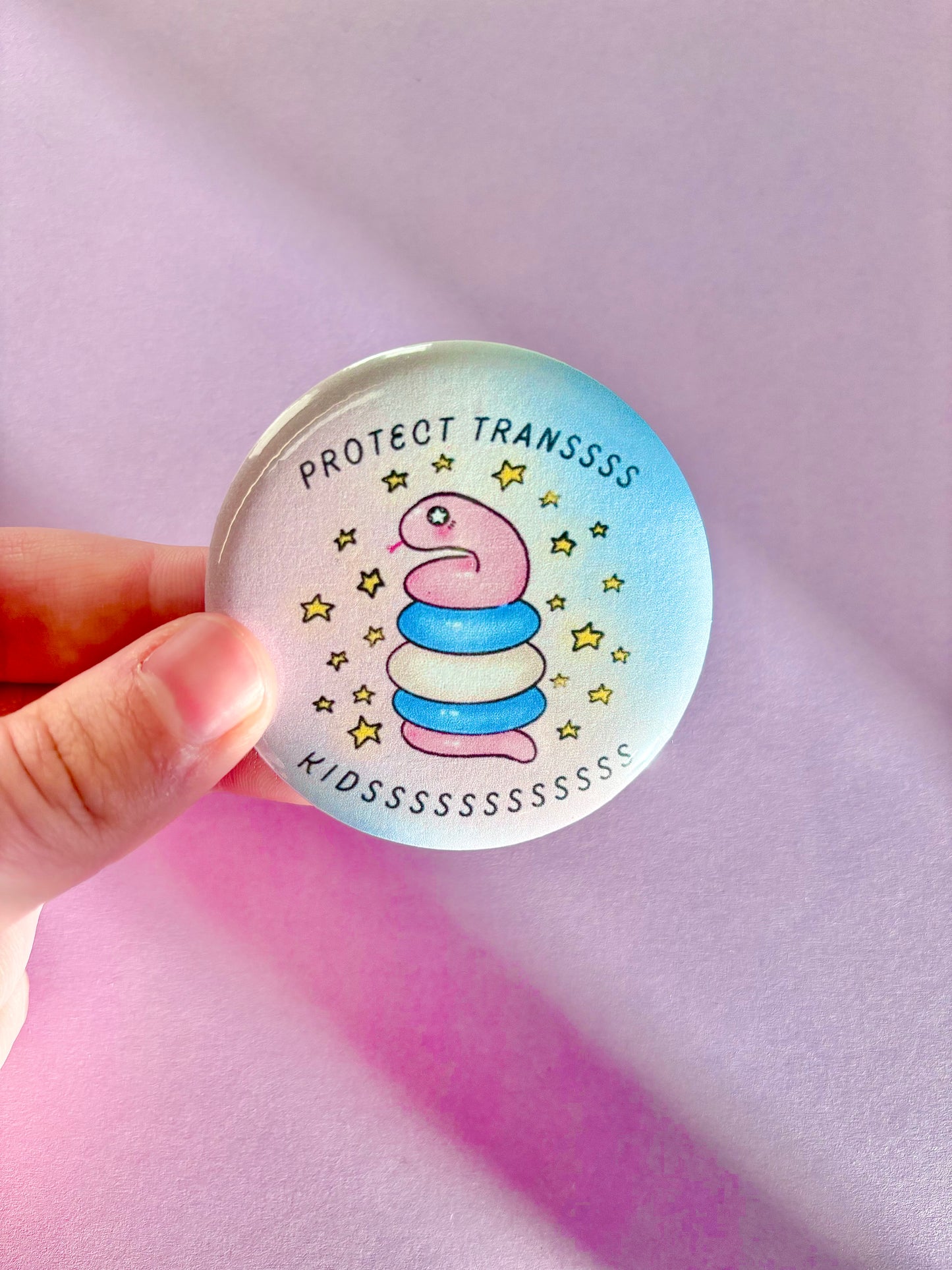 Trans Snake Pins