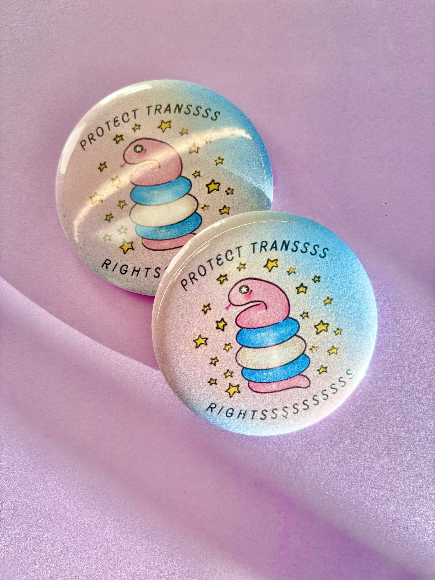 Trans Snake Pins