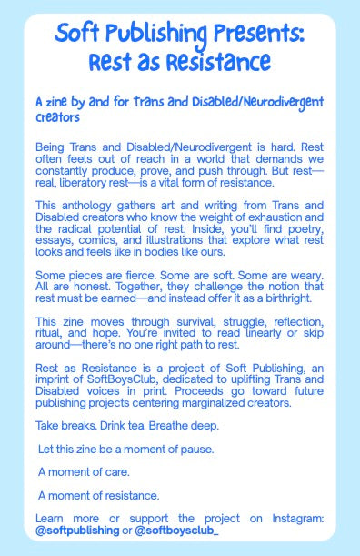 Rest as Resistance: A Trans & Disabled Anthology (DIGITAL VERSION)