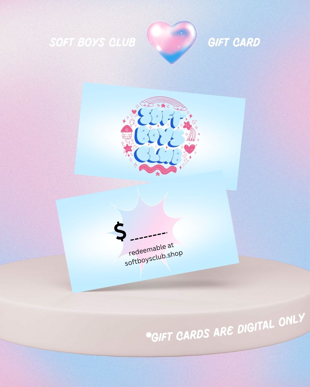 SoftBoysClub Gift Card – Give the Gift of Softness & Joy