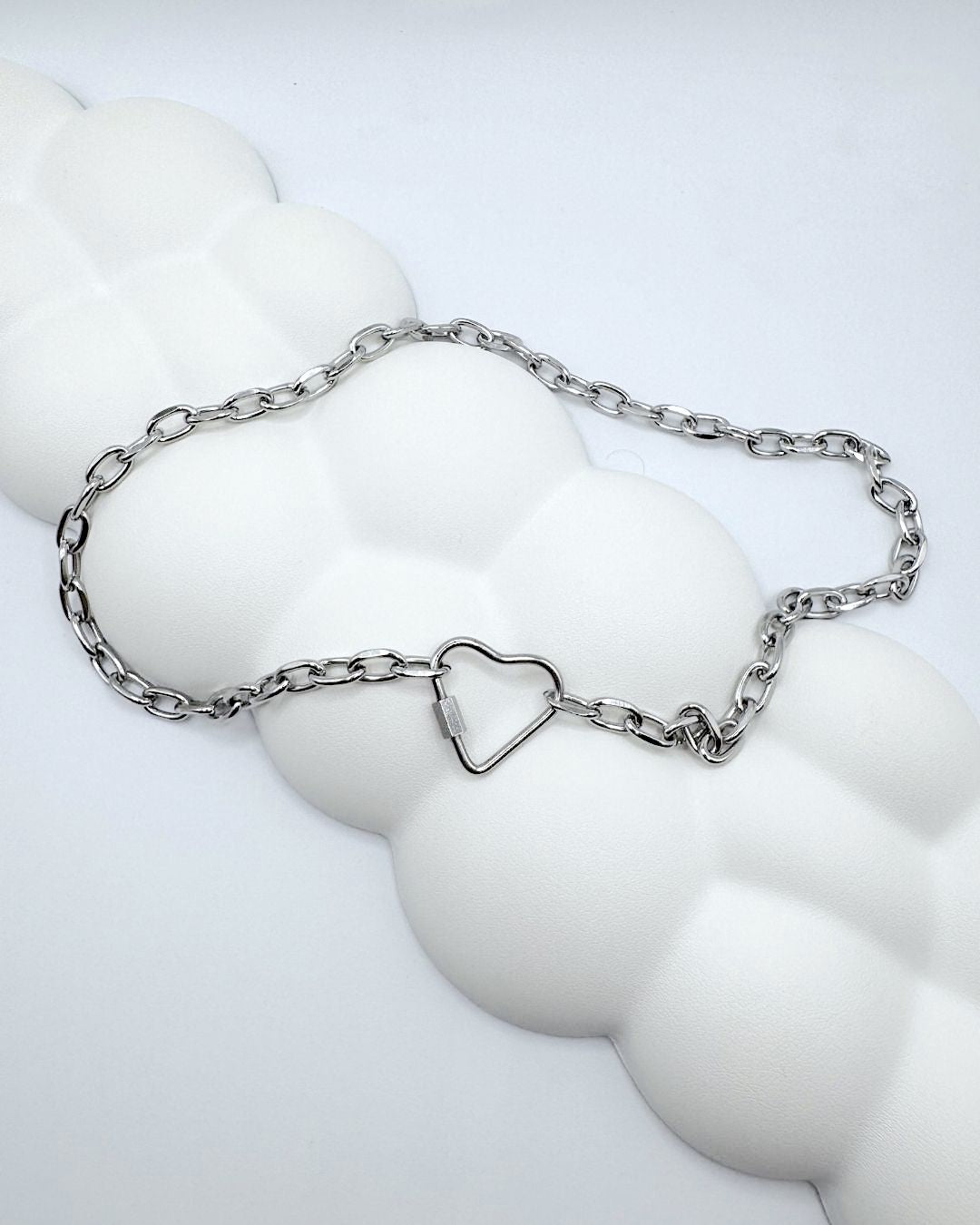 Heart Carabiner Necklace