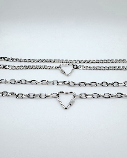 Heart Carabiner Necklace