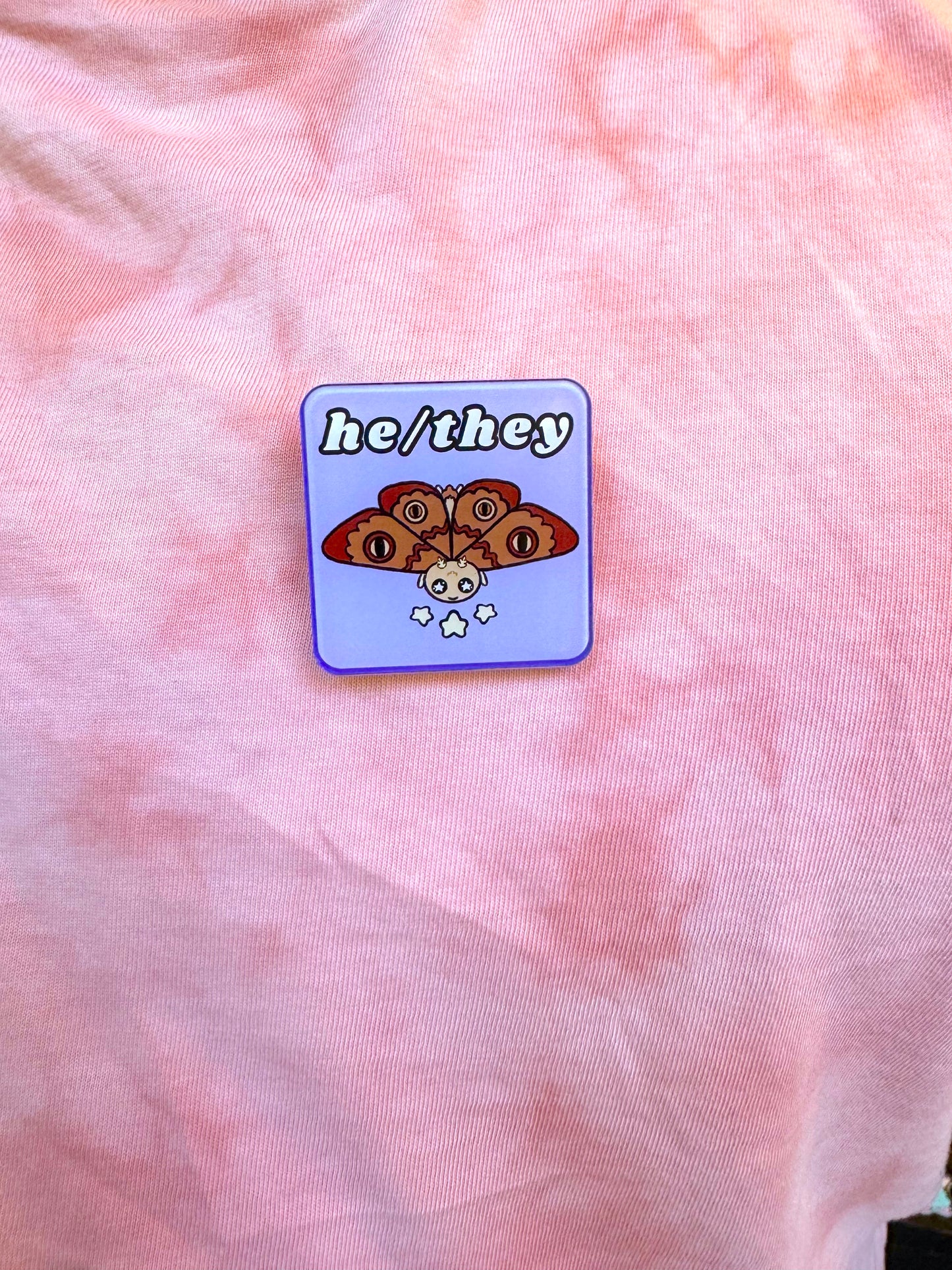 Bug Acrylic Pronoun Pins