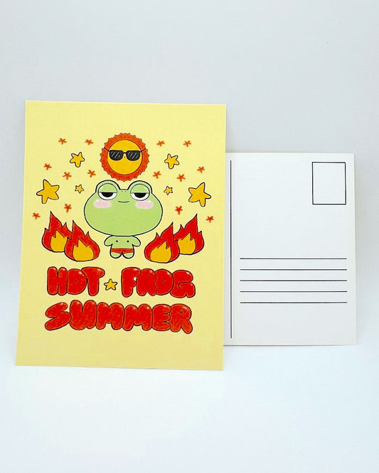 Hot Frog Summer Postcard