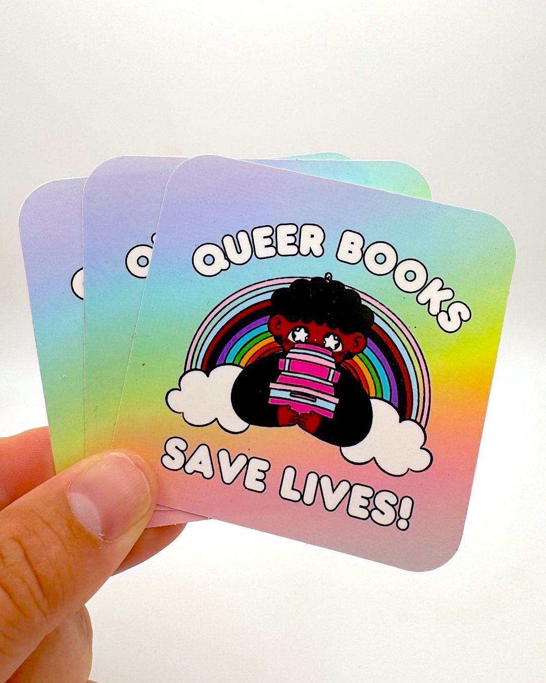 Queer Books Save Lives Sticker