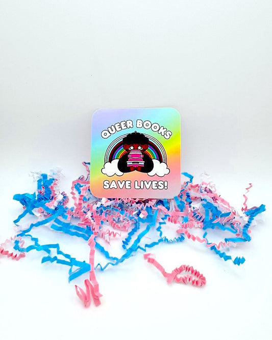 Queer Books Save Lives Sticker