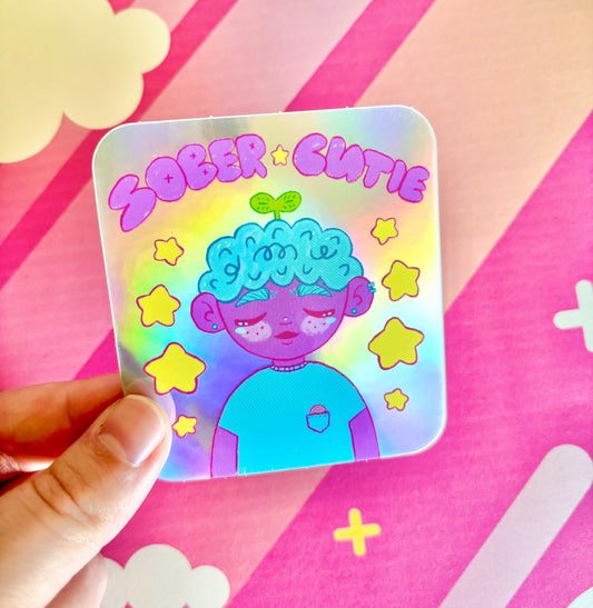 Sober Cutie Sticker