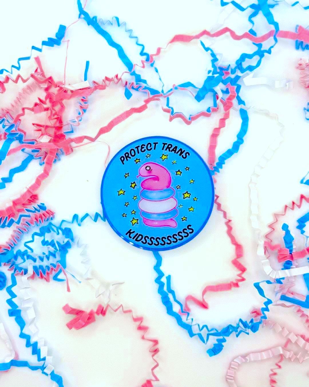 Protect Trans Kidsssss Acrylic Pin
