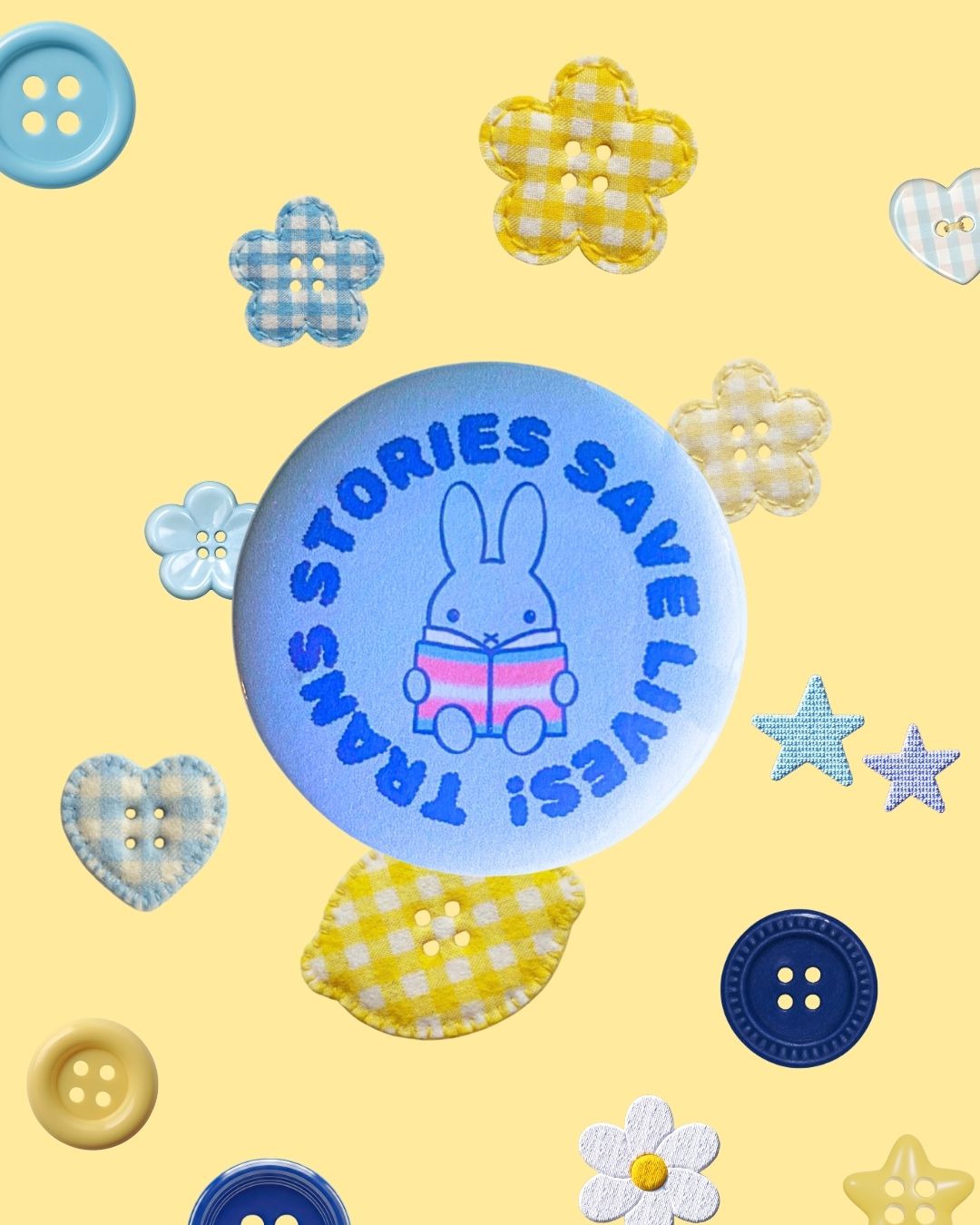 Trans Book Trinket Pins