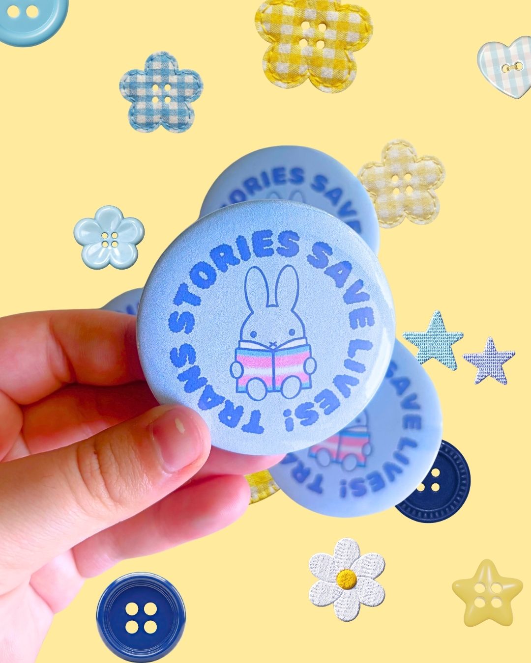 Trans Book Trinket Pins