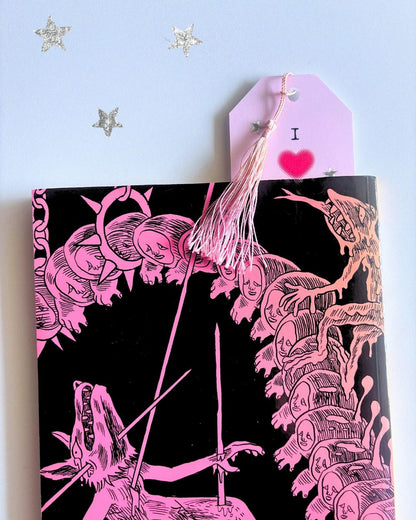 "I ❤ Trans Books" Tassel Bookmarks