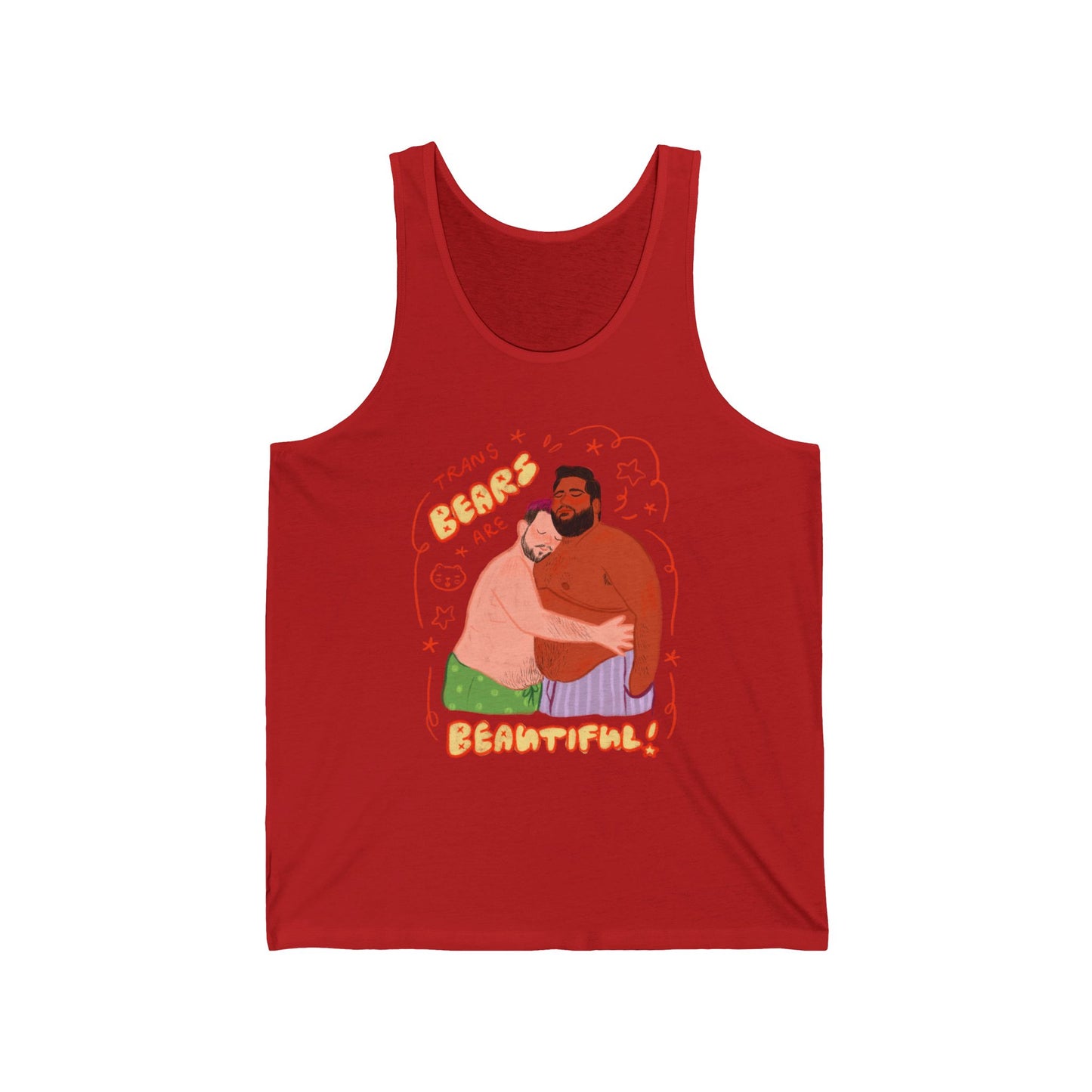 "Trans Bears are Beautiful!" LGBTQ+ Pride Tank Top