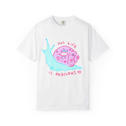 "All Life is Precious" Trans LGBTQ+ Pride Snail T-Shirt