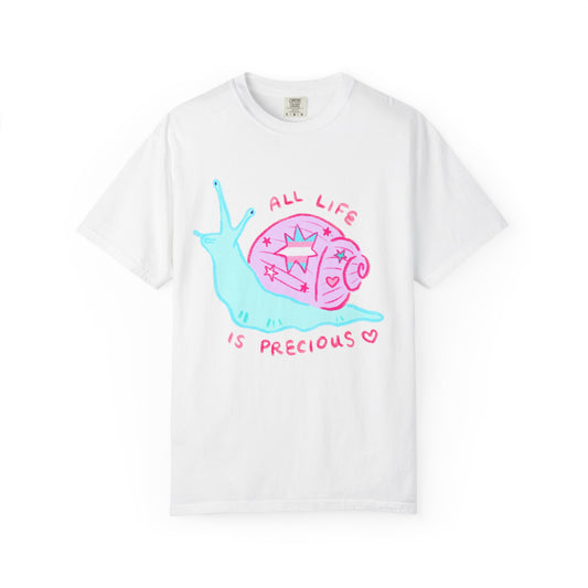 "All Life is Precious" Trans LGBTQ+ Pride Snail T-Shirt