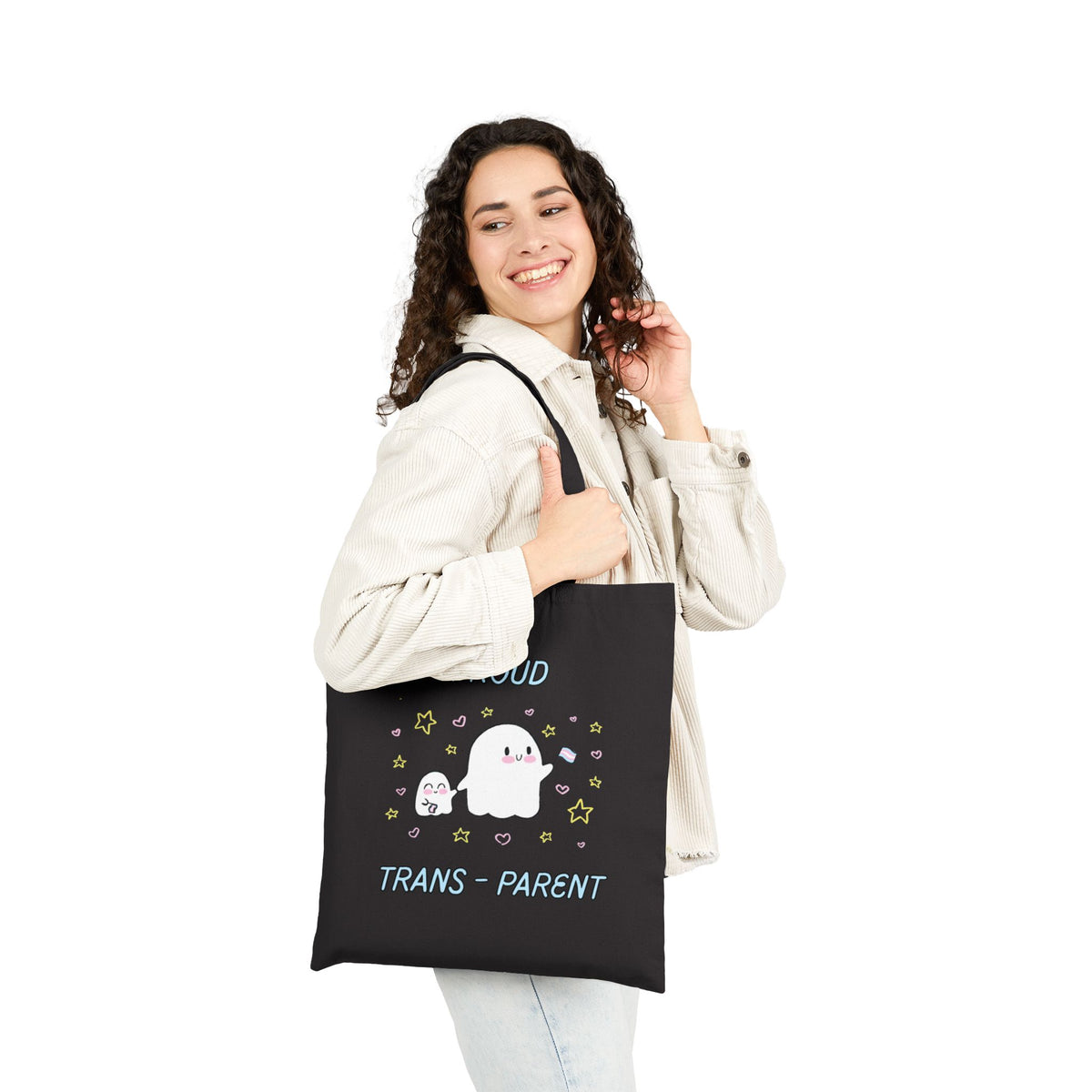 Proud Trans-Parent Cotton Canvas Tote Bag