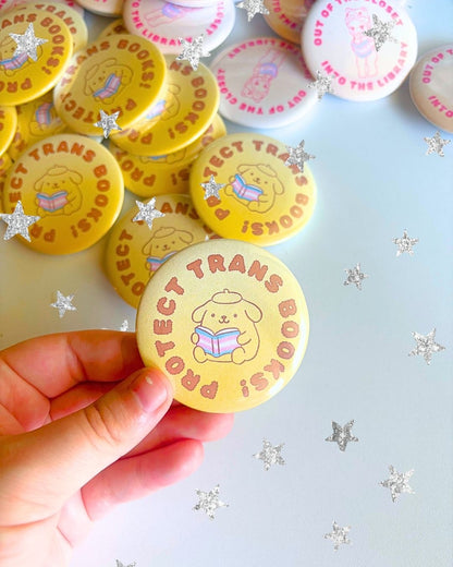 Trans Book Trinket Pins