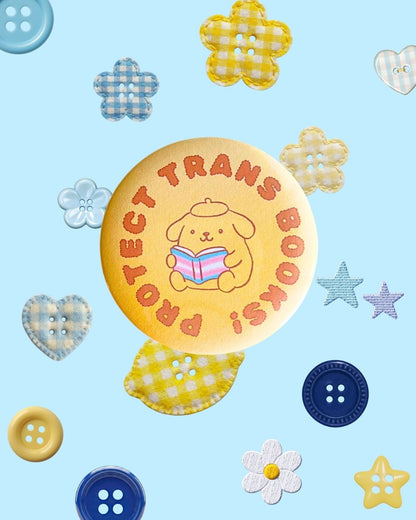 Trans Book Trinket Pins
