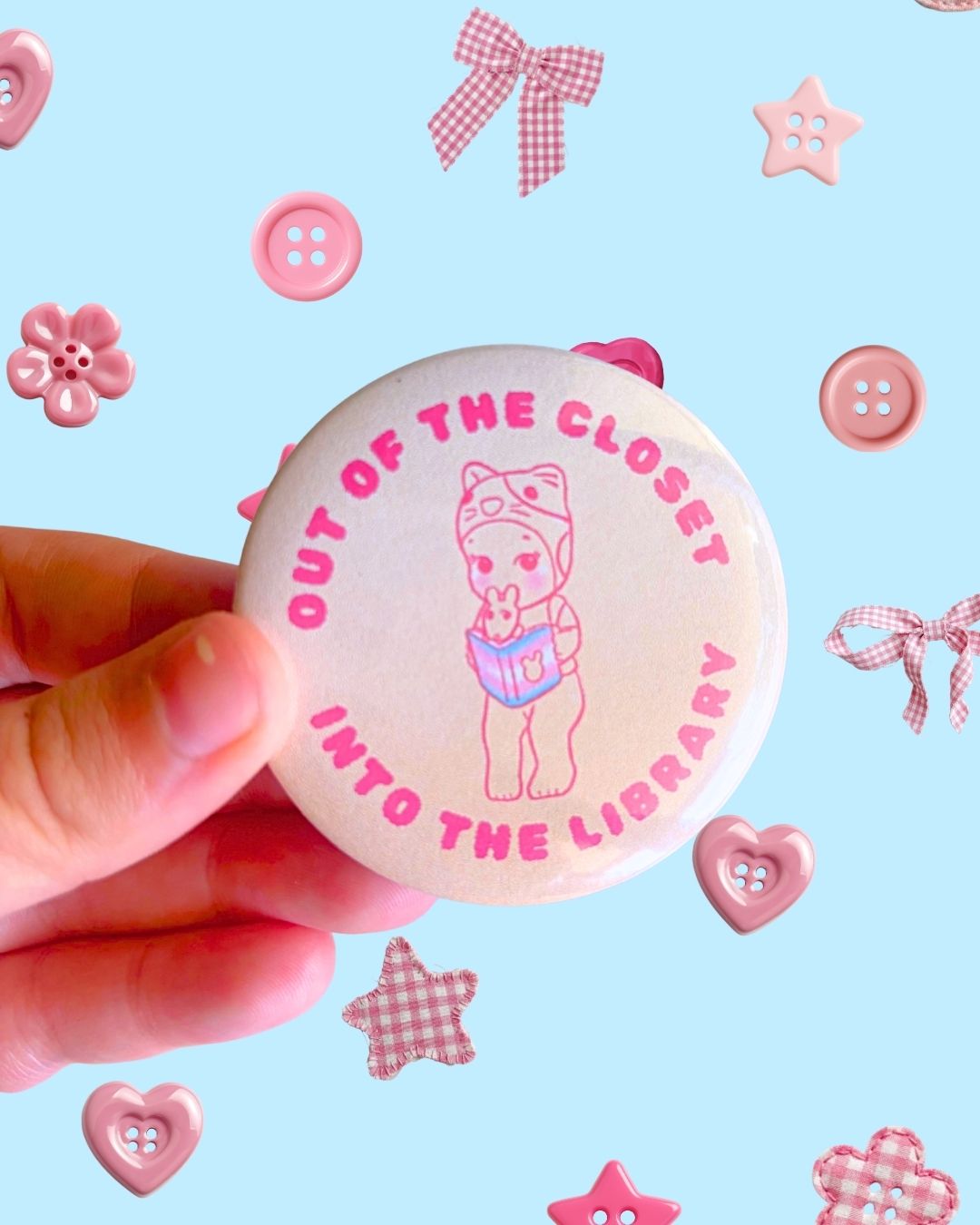 Trans Book Trinket Pins