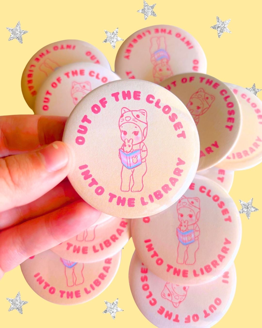 Trans Book Trinket Pins