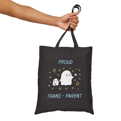 Proud Trans-Parent Cotton Canvas Tote Bag