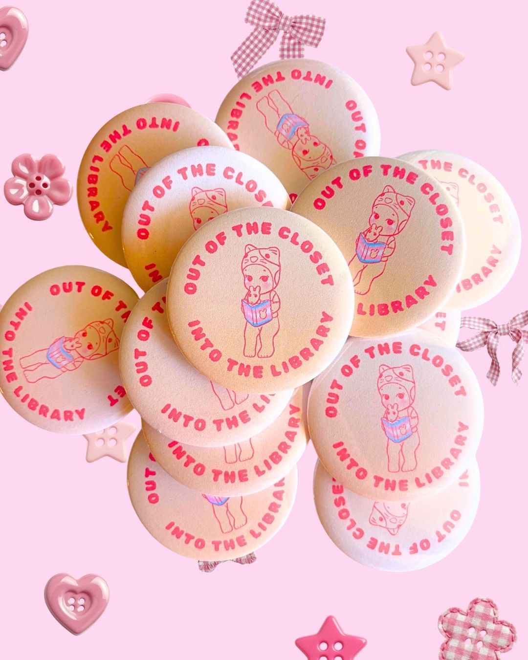 Trans Book Trinket Pins