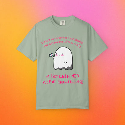 "Republican's Nightmare" Halloween Trans Ghost Tee