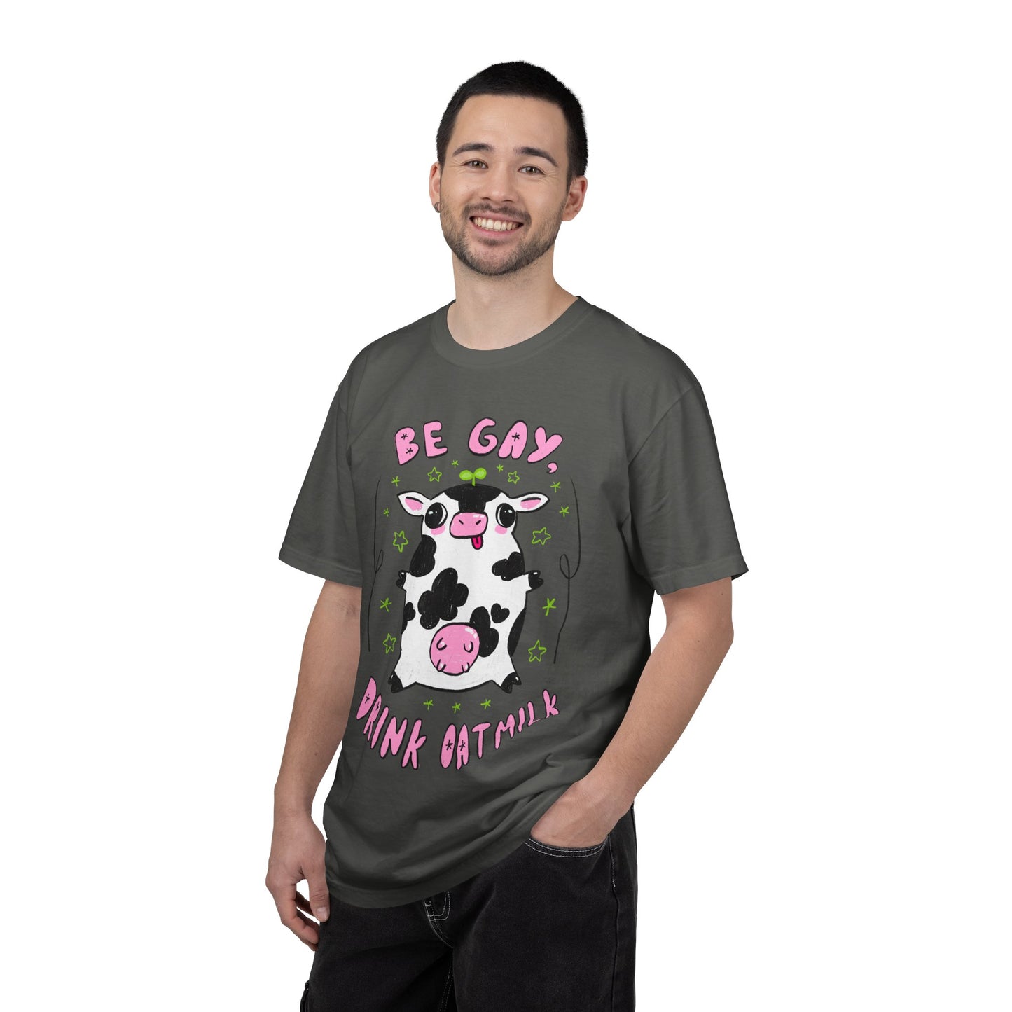 "Be Gay, Drink Oatmilk" Silly Cow T-Shirt