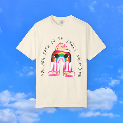"You Are Safe to be You Around Me" Rainbow LGBTQ+ Ally T-Shirt