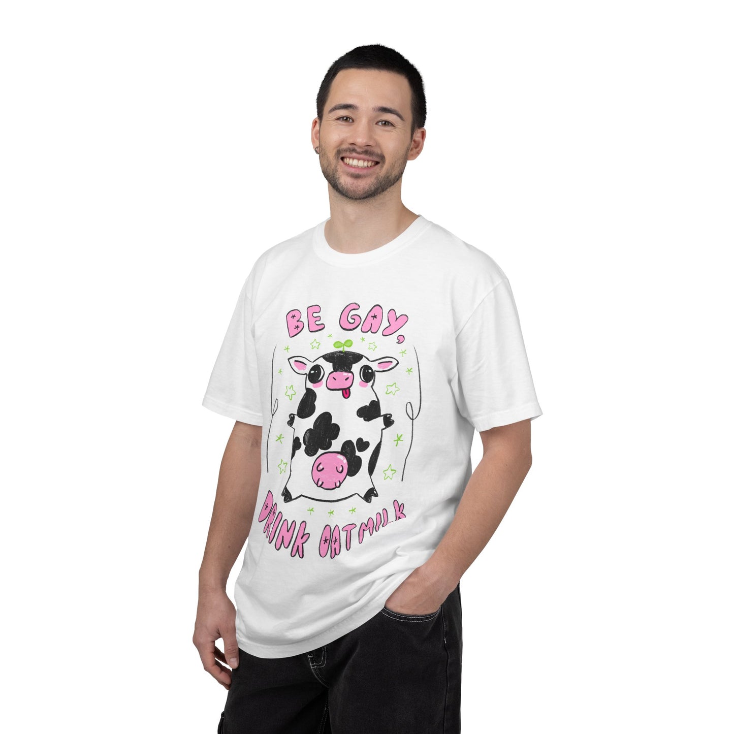 "Be Gay, Drink Oatmilk" Silly Cow T-Shirt