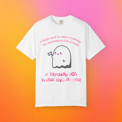 "Republican's Nightmare" Halloween Trans Ghost Tee