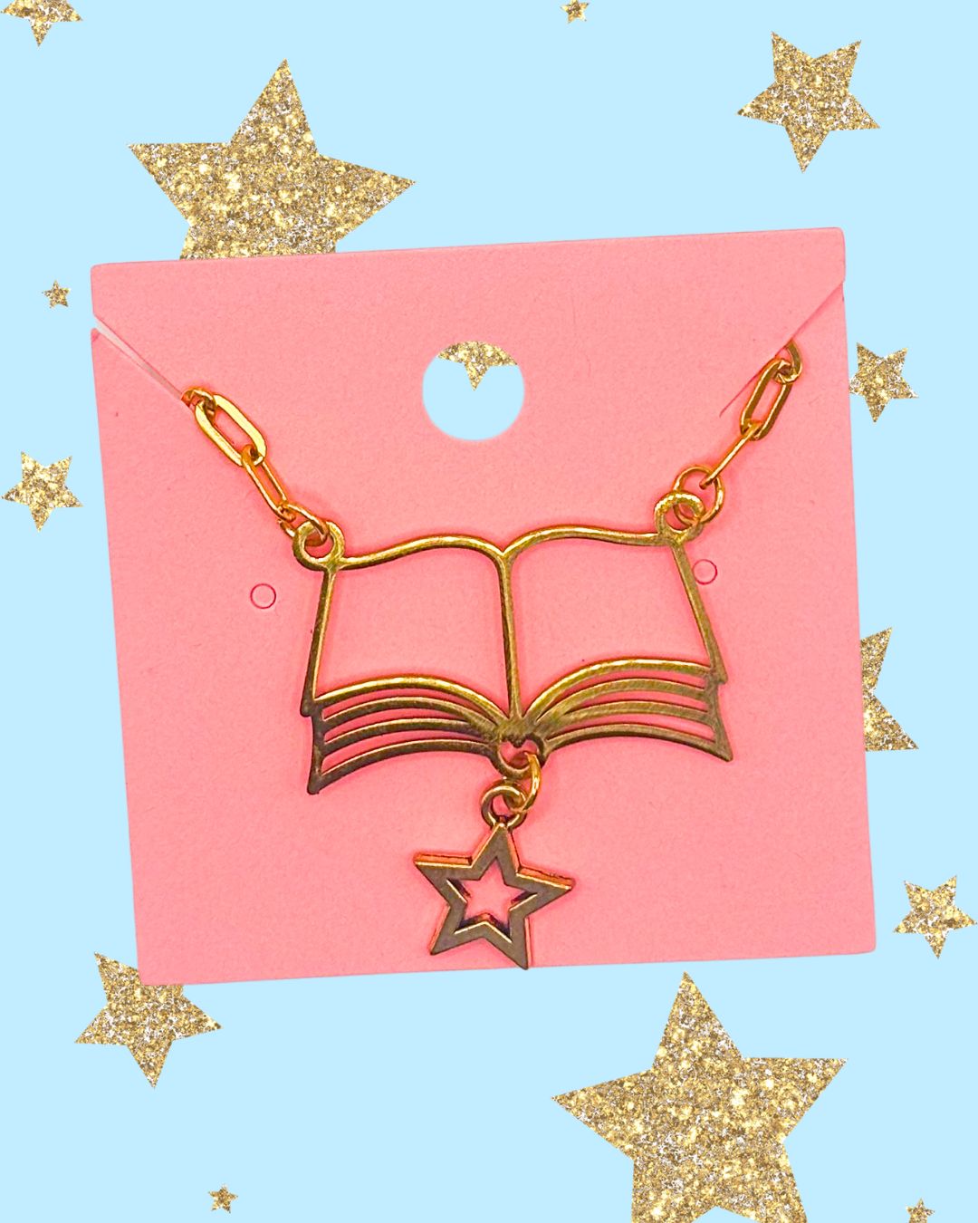 Book-ish Dainty Rolo Chain Necklace