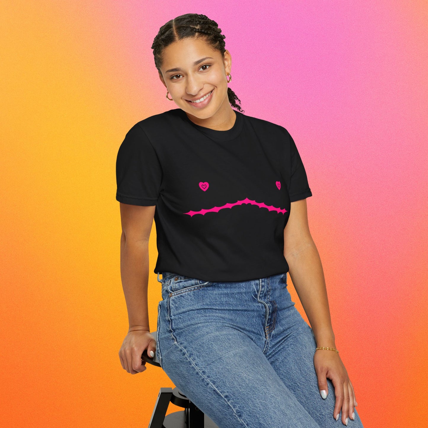 Heart Nipple Continuous Top Surgery Scars Tee
