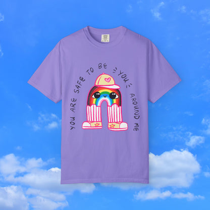 "You Are Safe to be You Around Me" Rainbow LGBTQ+ Ally T-Shirt
